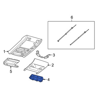 Ram OE - Rear HVAC Temperature Control Panel