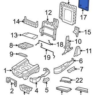 Ram OE - Center Seat Back Panel