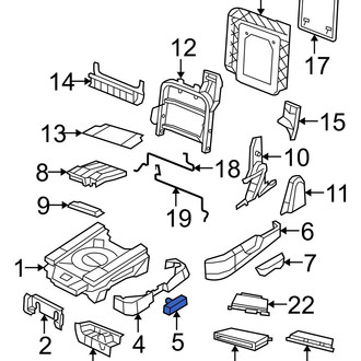 Ram OE - Center Right Seat Back Recliner Adjustment Handle