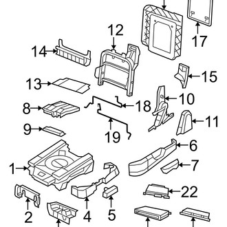 Ram OE - Seats & Tracks - Second Row Seats (Frame & Hardware, Swivel Seat)