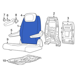 Ram OE - Center Seat Back Cushion Cover