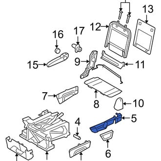 Ram OE - Center Right Outer Seat Frame Trim Panel