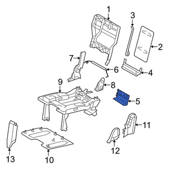 Ram OE - Rear Right Lower Seat Back Panel