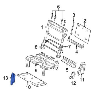 Ram OE - Rear Right Inner Seat Frame Trim Panel