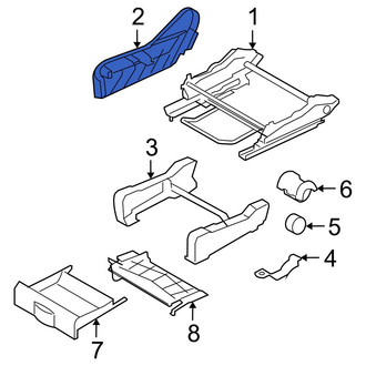 Ram OE - Front Right Inner Seat Frame Trim Panel
