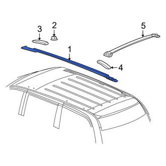 Ram OE - Left Roof Luggage Carrier Side Rail