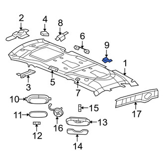 Ram OE - Rear Left Interior Grab Bar Bracket