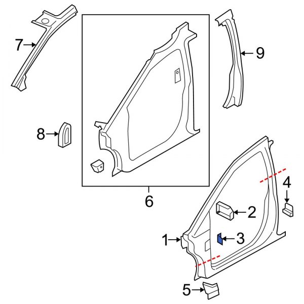 Rocker Panel Reinforcement Bracket