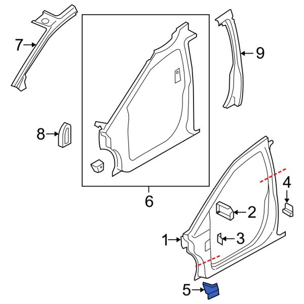 Rocker Panel Reinforcement Bracket