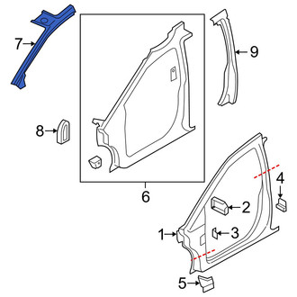 Ram OE - Left Inner Body A-Pillar