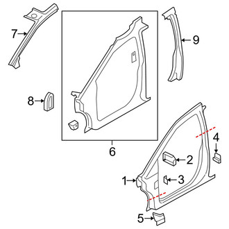 Ram OE - Pillars, Rocker & Floor - Uniside