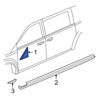 Ram OE - Front Right Door Mirror Trim Ring