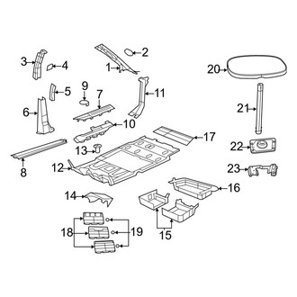 Ram OE - Pillars, Rocker & Floor - Interior Trim