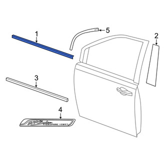 Ram OE - Front Left Door Window Belt Weatherstrip