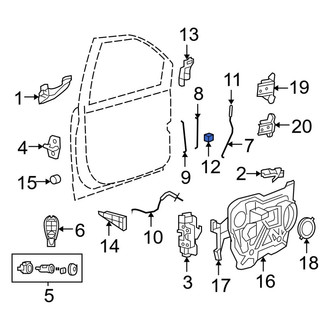 Ram OE - Front Door Lock Knob Bezel