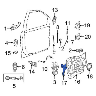 Ram OE - Right Door Latch Reinforcement