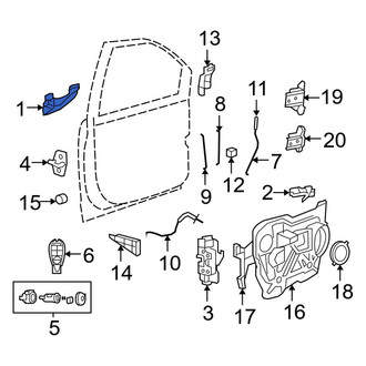 Ram OE - Front Left Outer Exterior Door Handle