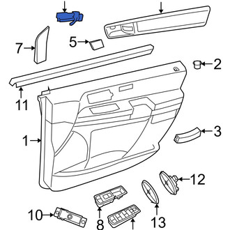 Ram OE - Right Interior Door Handle Trim