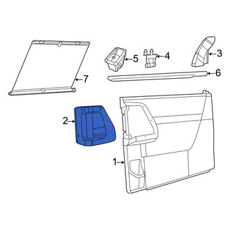 Ram OE - Front Right Inner Interior Door Handle Trim