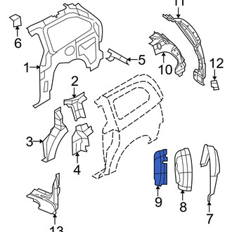 Ram OE - Wheel Housing Side Panel Brace