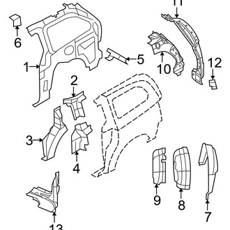 Ram OE - Side Panel - Inner Structure & Rails