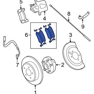 Ram OE - Rear Disc Brake Pad Set