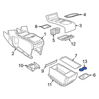 Ram OE - Rear Console Mat