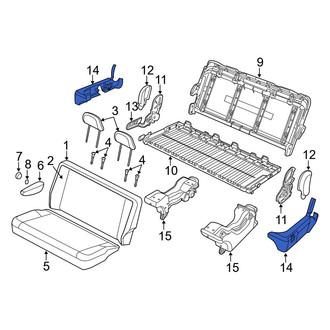 Ram OE - Center Right Seat Trim Panel