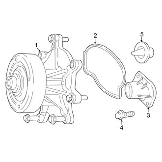 Ram OE - Cooling - Water Pump (Big Horn / Laramie / ST / TRX 3.7L)