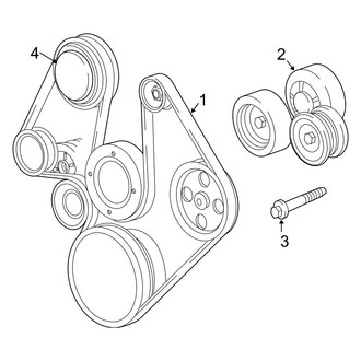 Ram OE - Cooling - Belts & Pulleys (Big Horn / Laramie / TRX 4.7L)