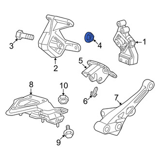 Ram OE - Engine Mount Nut