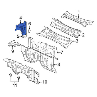 Ram OE - Left Cowl Plenum Panel