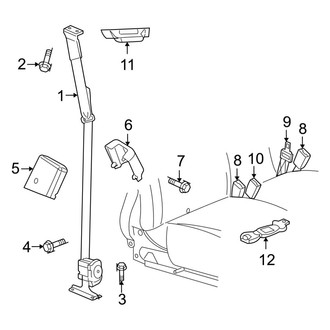 Ram OE - Restraint Systems - Front Seat Belts (Big Horn / ST Extended Cab)