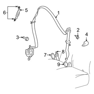 Ram OE - Restraint Systems - Front Seat Belts (Big Horn / Laramie / TRX Crew Cab)