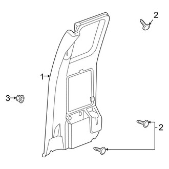 Ram OE - Rear Door - Interior Trim (Big Horn / ST Extended Cab)