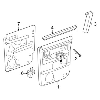Ram OE - Rear Door - Interior Trim (Big Horn / Laramie / TRX Crew Cab)