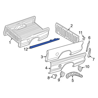 Ram OE - Rear Left Truck Bed Side Rail