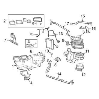 Ram OE - Air Conditioner & Heater - Evaporator & Heater Components