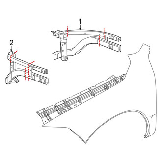 Ram OE - Fender - Structural Components & Rails (2500 / 3500 Regular Cab / Crew Cab / Mega Cab)