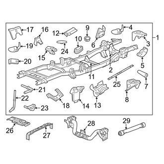 Ram OE - Frame & Components (Frame & Crossmembers), (4WD)