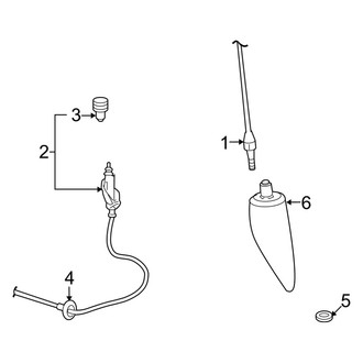 Ram OE - Electrical - Antenna (W/O Satellite Audio), (2500 / 3500 Regular Cab / Crew Cab / Mega Cab)