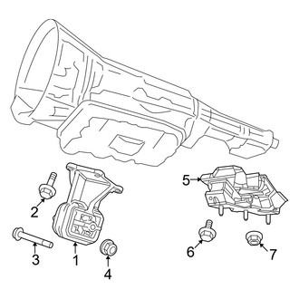 Ram OE - Engine & Transmission Mounting (2500 Regular Cab / Crew Cab RWD 6.7L)