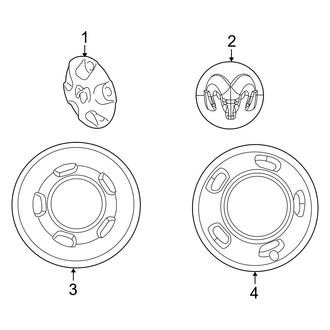 Ram OE - Wheels - Covers & Trim (2500 / 3500 Regular Cab / Crew Cab / Mega Cab)