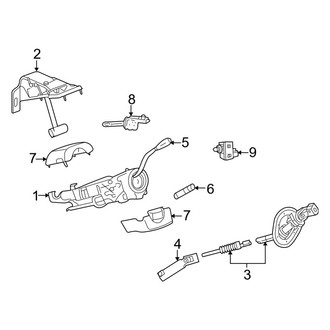 Ram OE - Steering Column - Shroud, Switches & Levers