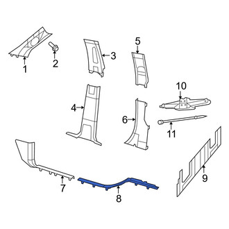 Ram OE - Left Door Sill Plate