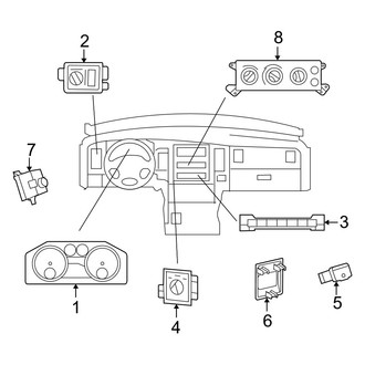 Ram OE - Instrument Panel - Cluster & Switches (Laramie / Laramie Longhorn / Outdoorsman / Power Wagon / SLT / ST)