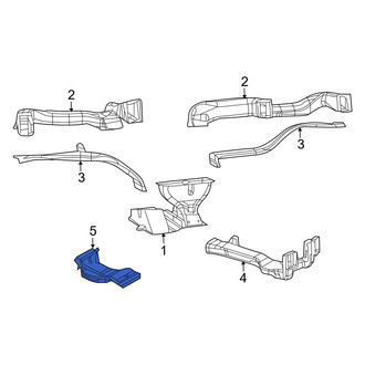 Ram OE - Rear Center Instrument Panel Air Duct
