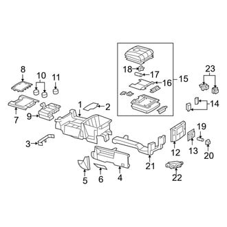 Ram OE - Center Console (With Armrest), (2500 / 3500 Regular Cab / Crew Cab / Mega Cab)