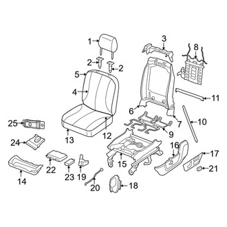 Ram OE - Seats & Tracks - Front Seat Components (Split Bench, 40% Seats)