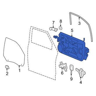 Ram OE - Front Left Door Panel Carrier